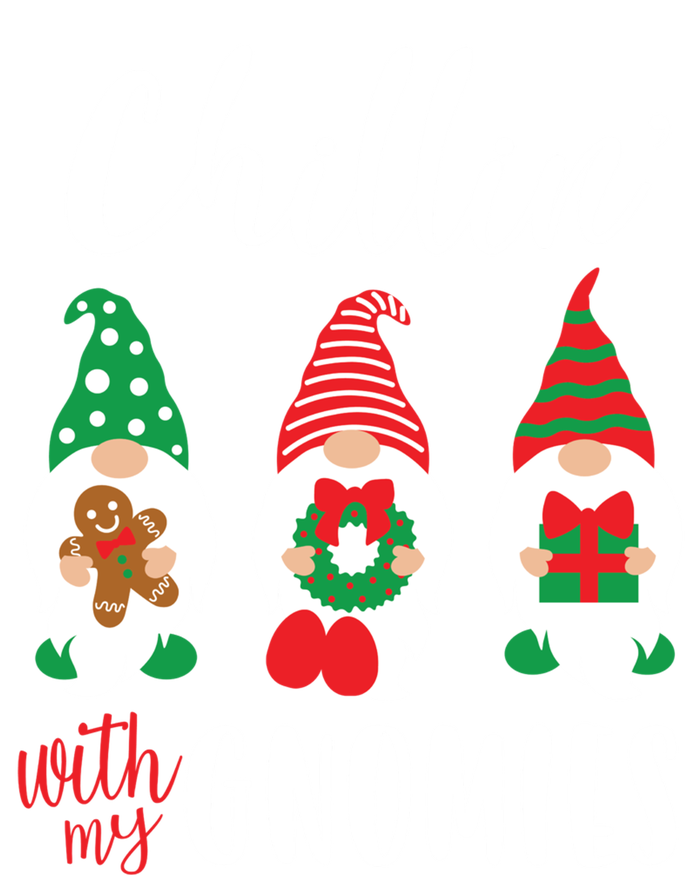 Funny Christmas Chillin With My Gnomies Cute Gnomes Friends Gift T-Shirt