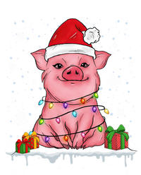 Funny Christmas Cute Santa Pig Light In Snow Lovers Pajamas Great Gift Tote Bag