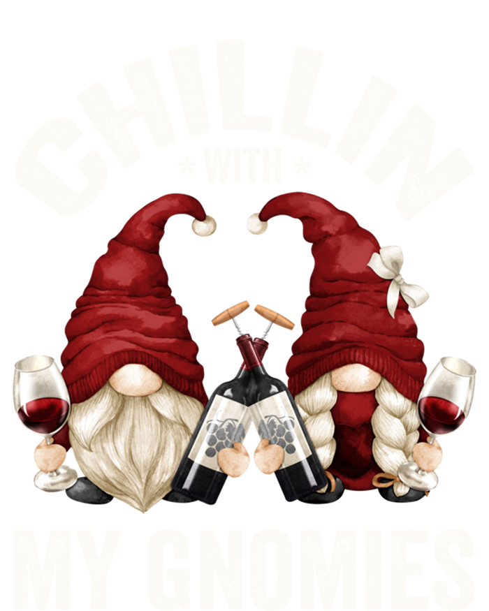 Funny Gnome For Wine Lover Who Loves Chillin With My Gnomies Great Gift Ladies Essential Flowy Tank