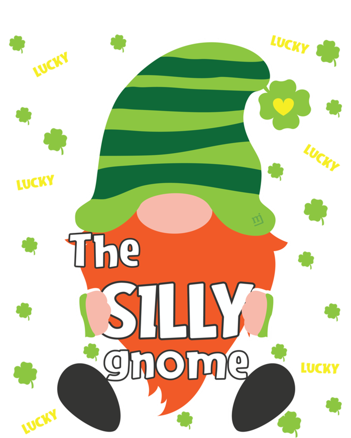 Funny St Patricks Day Silly Gnome Matching Gift Great Gift Women's Racerback Tank