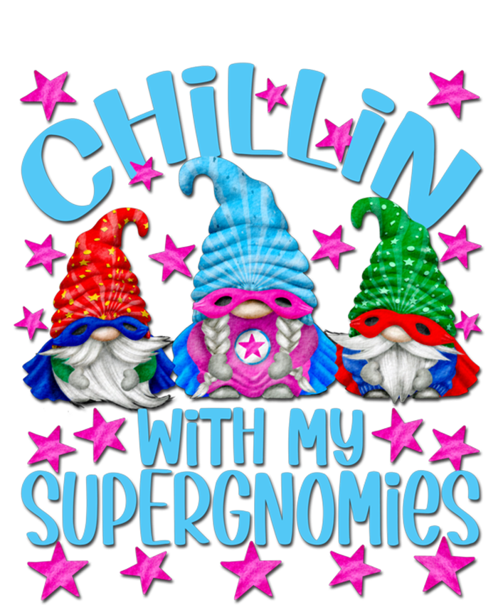 Funny Superhero Gnomes Chillin With My Gnomies Gift Kids Long Sleeve Shirt