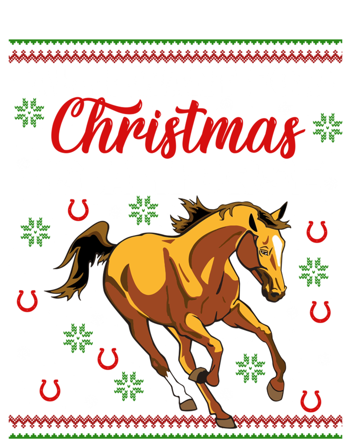 Funny Ugly I Want For Christmas Is A Horse Cute Gift Softstyle Adult Sport Polo