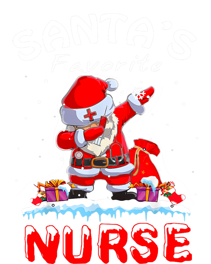 SantaS Favorite Nurse Christmas Funny Dabbing Santa Sweatshirt