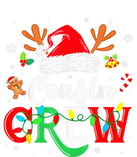 Christmas Cousin Crew Reindeer Santa Hat Lights Kid Teens Long Sleeve Shirt