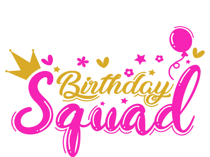 Birthday Squad Funny Birthday Party Girl Tall Hoodie