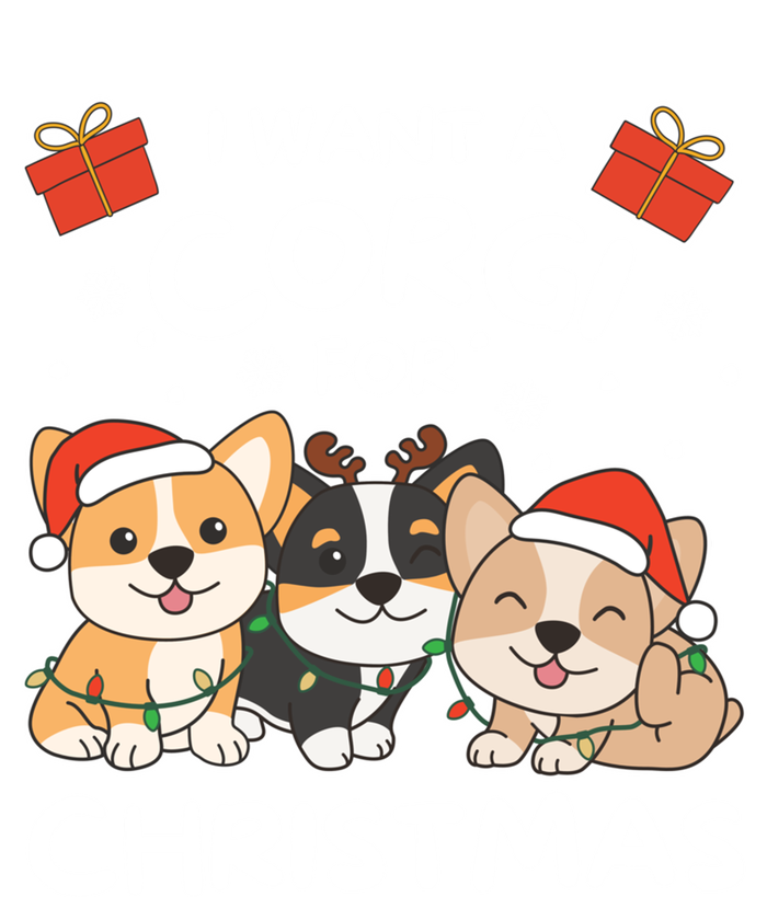 I Want A Corgi For Christmas Cute Dogs Cute Gift Ladies Long Sleeve Shirt