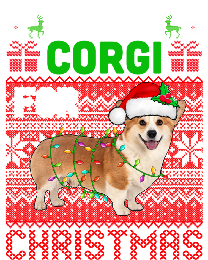 I Want A Corgi For Christmas Santa Dog Lover Owner Great Gift Ladies Long Sleeve Shirt