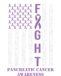 Fight Flag Purple Ribbon Support Pancreatic Cancer Awareness Toddler Sweatshirt