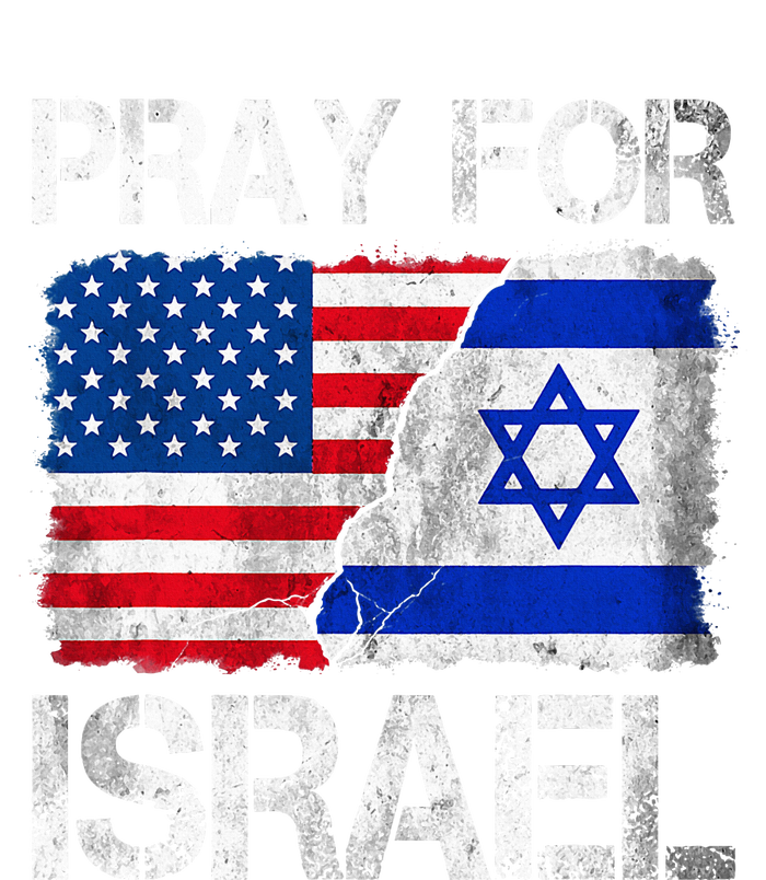 Israel Strong Pray For Israel US Israel Flag T-Shirt