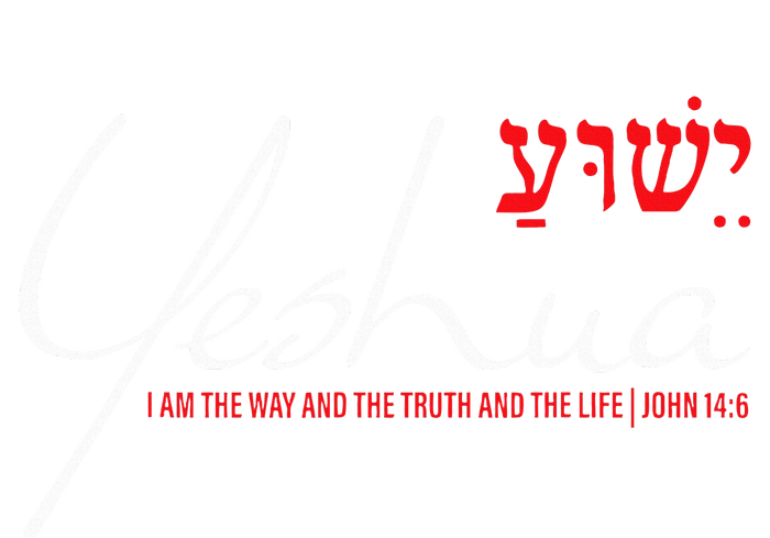 Yeshua Hebrew Christian John 146 Way Truth Life Jesus 16 in Basic Backpack