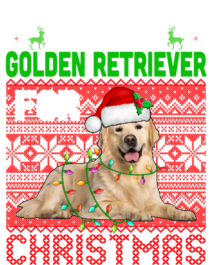 I Want A Golden Retriever For Christmas Santa Dog Lover Gift Magnet