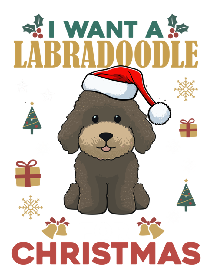 I Want A Labradoodle For Christmas Cute Dog Pet Lover Pajama Gift T-Shirt