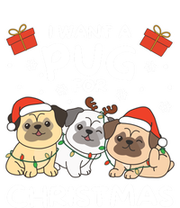 I Want A Pug For Christmas Cute Dogs Gift Kids Long Sleeve Shirt