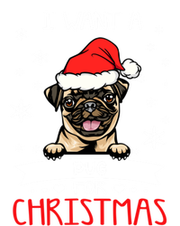 I Want For Christmas Is A Pug Dog Santa Hat Meaningful Gift Toddler Long Sleeve Shirt