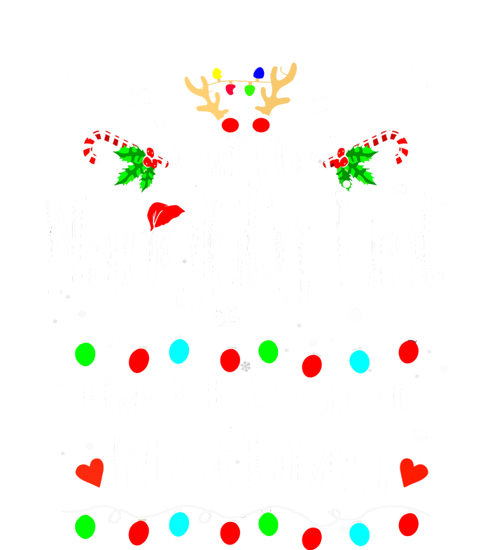 Funny Christmas On The Naughty List And I Regret Nothing Gift Full-Length Apron With Pockets