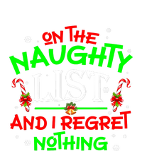 Christmas On The Naughty List And I Regret Nothing Funny Xmas Gift Baby Bodysuit