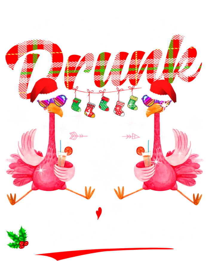 If IM Drunk ItS My BestieS Fault Funny Flamingo Christmas Gift Sustainable Knit Beanie