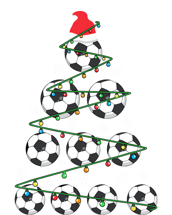 Christmas Soccer Tree Holiday Gift Sport Lover Soccer Player Tie-Dye T-Shirt