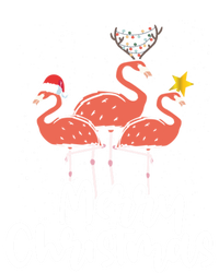 Merry Christmas Pink Flamingo Lover Xmas Wading Bird Gift T-Shirt