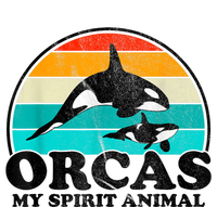 Orcas My Spirit Animal Orca Whale Retro Sunset Sea Tall Fusion ChromaSoft Performance T-Shirt