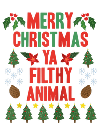 Merry Christmas Ya Filthy Animals Funny Christmas Gift Tee PosiCharge RacerMesh Polo