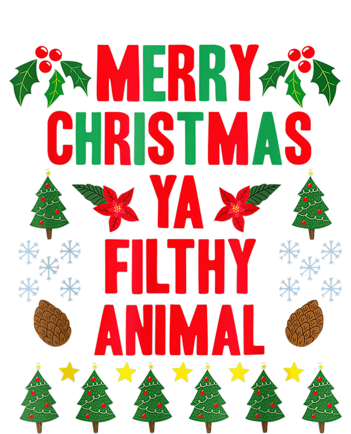 Merry Christmas Ya Filthy Animals Christmas Tee Shirt Coaster