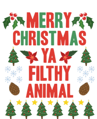 Merry Christmas Ya Filthy Animals Funny Christmas Gift Tee Women's V-Neck T-Shirt