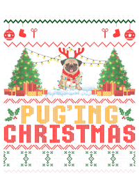 Merry Pugging Christmas Santa Claus Pug Dog Xmas Tree Lights Gift T-Shirt