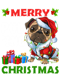 Merry PugIng Christmas Santa Pug Dog Christmas Tree Lights Gift Ladies Long Sleeve Shirt