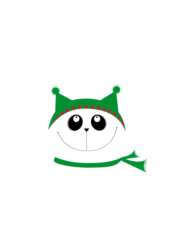 Miracles Are Everywhere Cute Xmas Cat Design Christmas Gift Funny Gift Zip Tote Bag