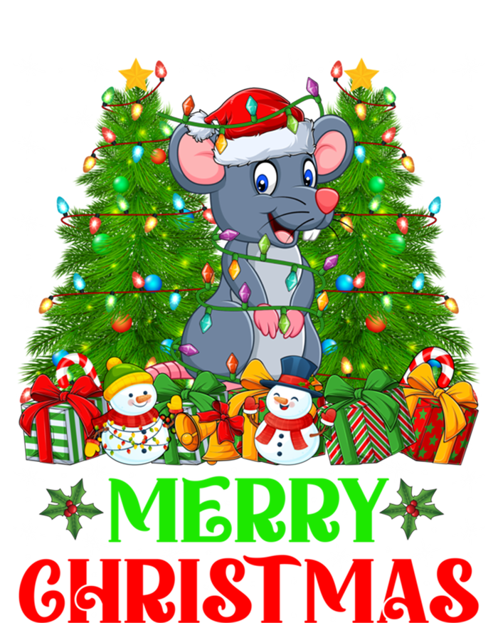 Mouse Christmas Tree Lights Matching Family Santa Rat Xmas Funny Gift Premium T-Shirt