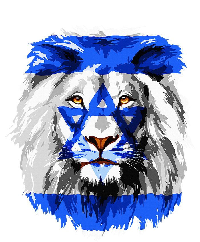 Flag of Israel lion Jewish Israel Flag Ladies PosiCharge Competitor Racerback Tank