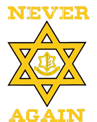 Never Again Support Israel Jewish Star Of David Idf Logo T-Shirt