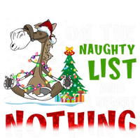 On The Naughty List And I Regret Nothing Horse Christmas Meaningful Gift Tall Long Sleeve T-Shirt