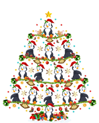 Penguin Xmas Tree Lighting Santa Penguin Christmas Cute Gift T-Shirt