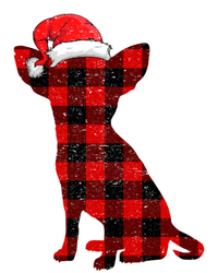 Santa Chihuahua Buffalo Plaid Cute Gift Merry Christmas Dog Gift Women's T-Shirt