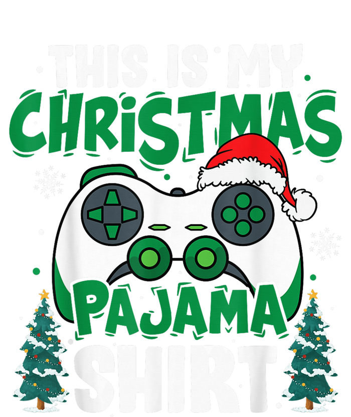 This Is My Christmas Pajama Video Game Gamer Boy Teens Women's Tri-Blend 3/4-Sleeve Raglan Shirt