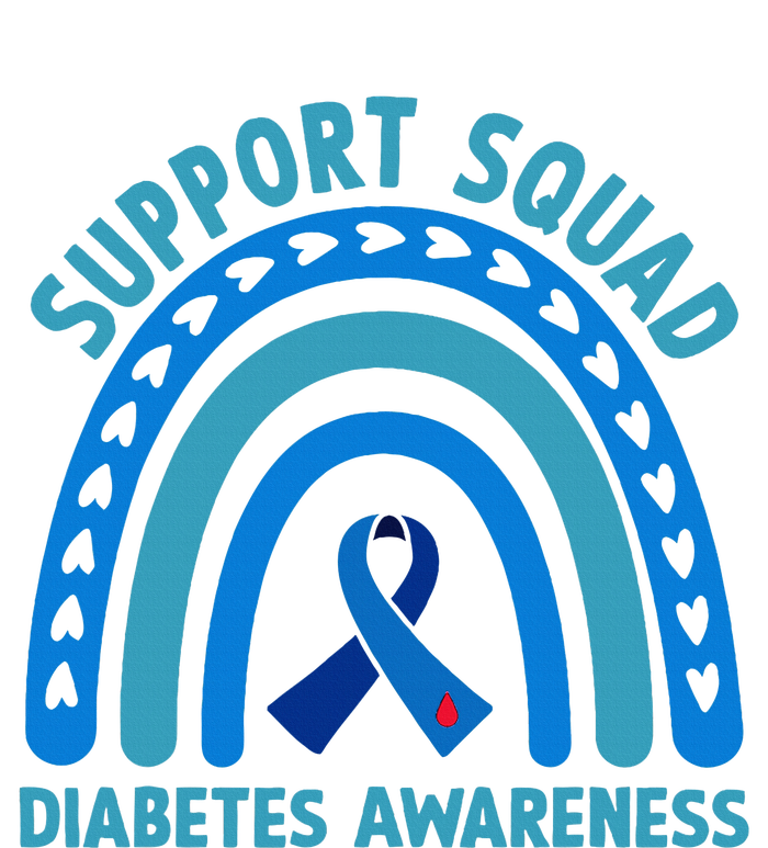 Diabetes Blue Support Squad Diabetes Awareness Womens CVC Long Sleeve Shirt