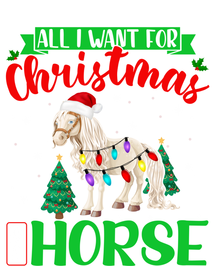 All I Want For Christmas Is A Horse Xmas Santa Horse Gift Sustainable Beanie