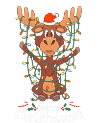 Merry Christmoose Christmas Moose Xmas Tree Lights Gifts Women's T-Shirt