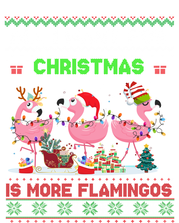 All I Want For Christmas Is More Flamingos Ugly Sweater Xmas Gift Valucap Bio-Washed Visor