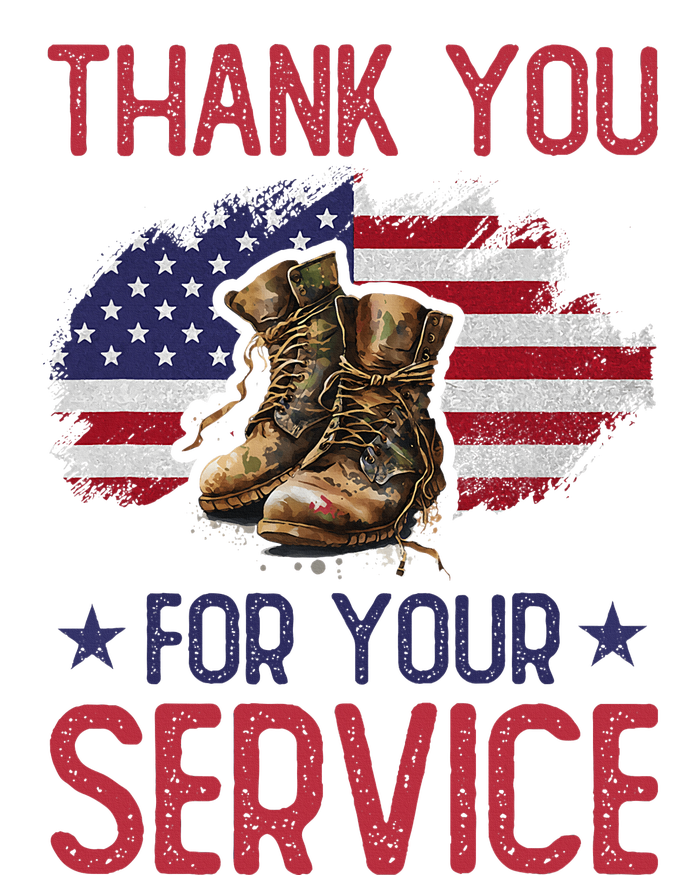 Veteran Thank You For Your Service Funny Veteran's Day USA  T-Shirt