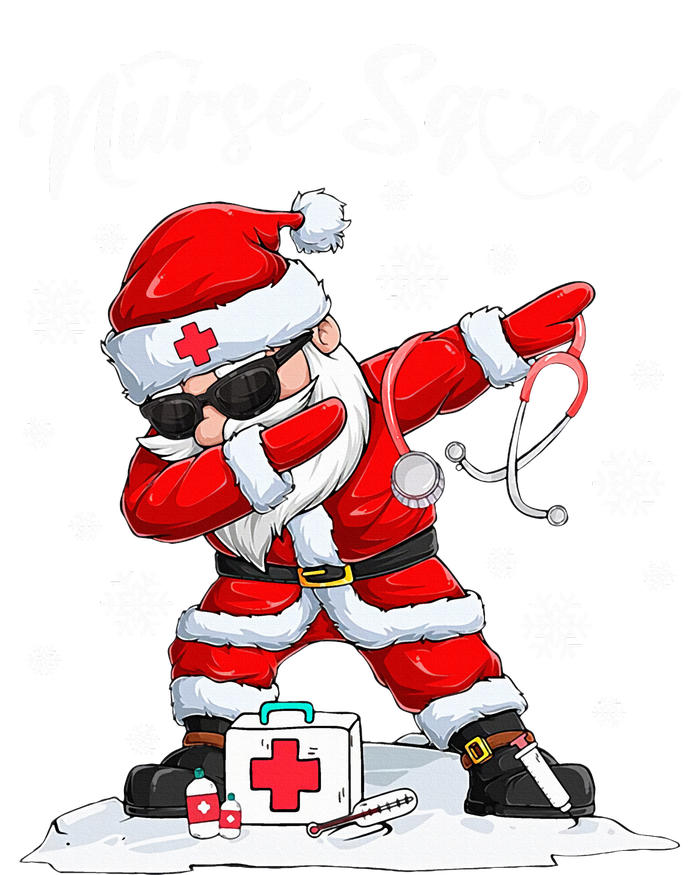 Nurse Squad Dabbing Santa Scrubs Funny Christmas  Doggie Tank