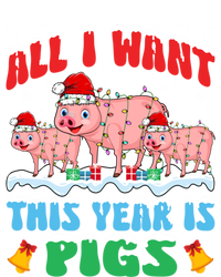 All I Want This Year Is Pig Wearing Christmas Hat Funny Gift T-Shirt