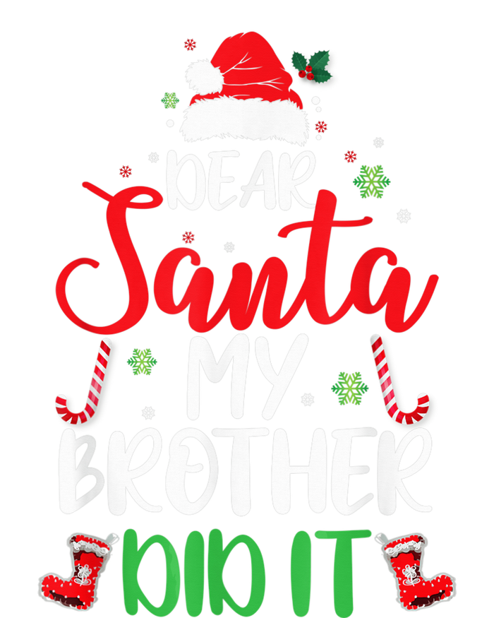 Dear Santa My Brother Did It Funny Christmas Pajama City Backpack