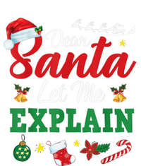 Dear Santa Let Me Explain Funny Christmas Costume Xmas Gift Kids Long Sleeve Shirt