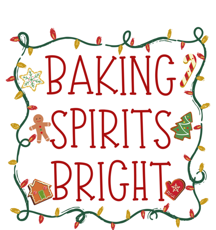 Baking Spirits Bright Cookies Christmas Holiday Baker Funny Gift Tall T-Shirt