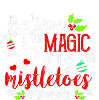 Peds Nicu Nurse Believin Magic Of Tiny Mistletoe Christmas Yupoong Adult 5-Panel Trucker Hat