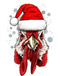 Chicken Christmas Santa Hat Xmas Boy Girl Women's T-Shirt