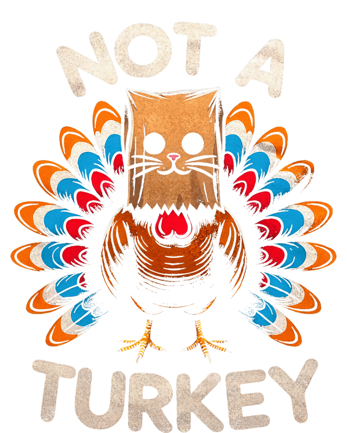 Funny Thanksgiving  Cat Not A Turkey  Tie-Dye T-Shirt